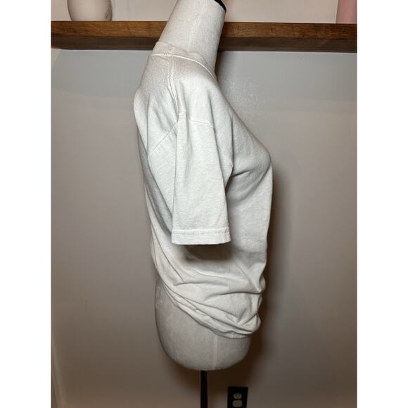 Vintage 90s Y2K Glitter Butterfly Flowers Nature Jerzees Shirt Size Small Pink - Picture 4 of 6